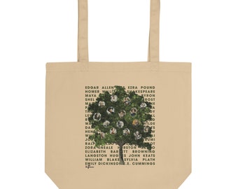 Poet Tree Tote Bag, poetry, poems, poet, dickinson, poe, frost