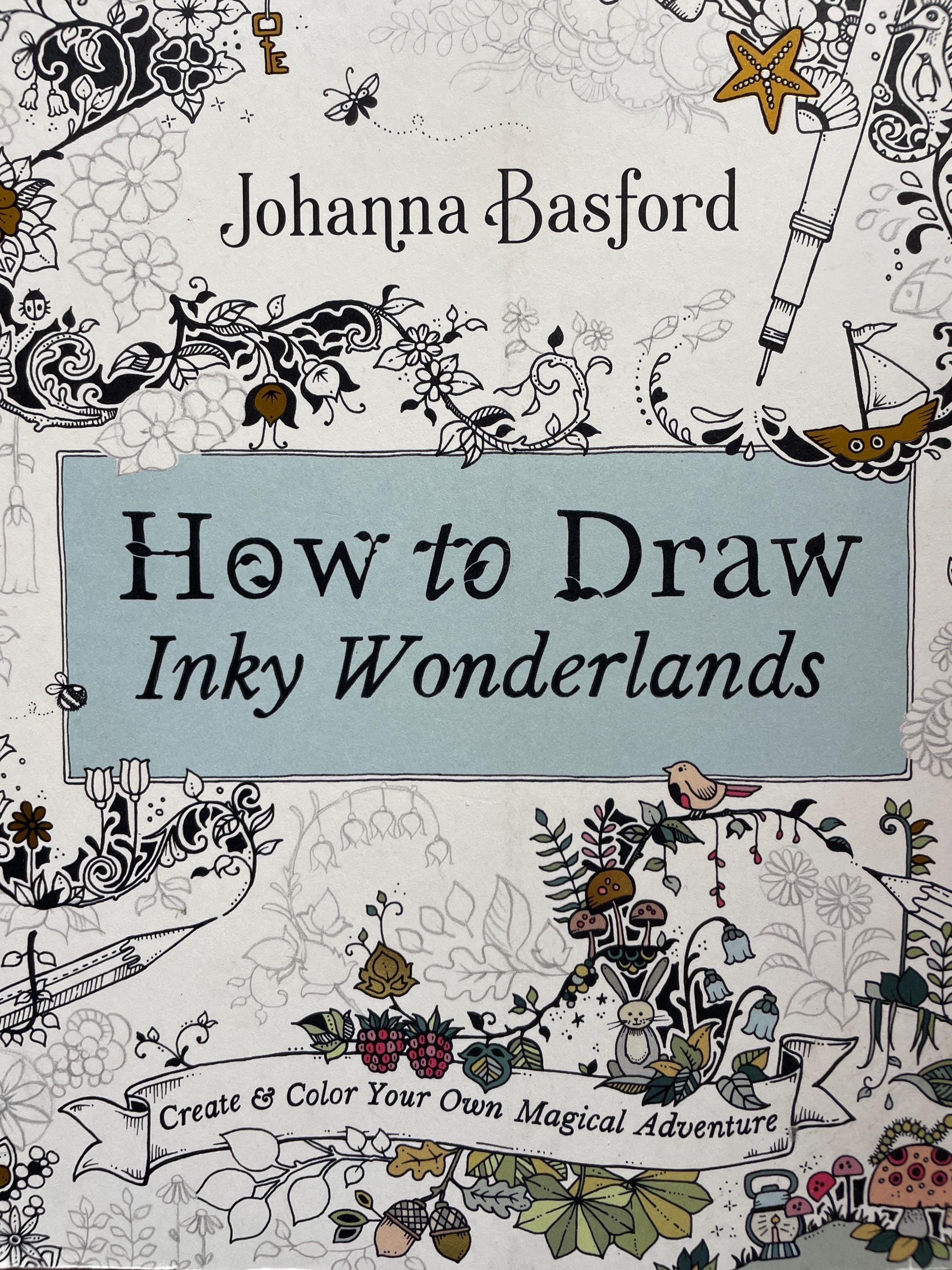 How to Draw Inky Wonderlands Pen and Ink Drawing Guide Book Coloring for Adult Relaxation Present Idea for Birthday Gift Unique Craft Hobby