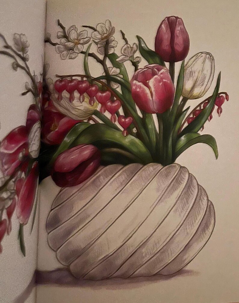 Pink Tulips White