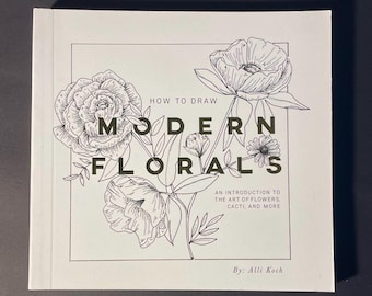 How to Draw Florals Step by Step for Beginners Botanical Line Drawing Book Introduction to the Art of Flowers Drawing Techniques Cacti Art