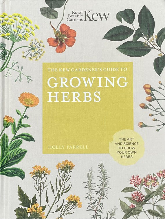 Step by Step Herbal Growing Guide Book for Beginner Gardener Gift Idea for Herb Garden How to Grow Herbs DIY Gardening Project Kew Garden