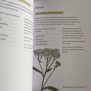 Fever Herbal Remedy with Elderflower Yarrow Herbs