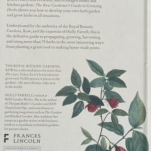 Step by Step Herbal Growing Guide Book for Beginner Gardener Gift Idea for Herb Garden How to Grow Herbs DIY Gardening Project Kew Garden image 8