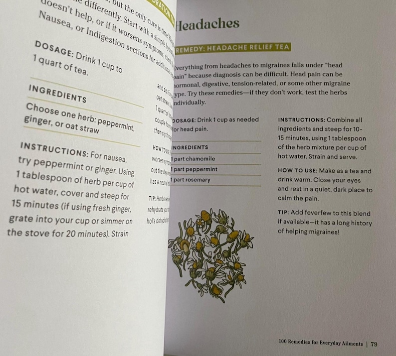 Holistic headache solutions with Chamomile Peppermint and Rosemary