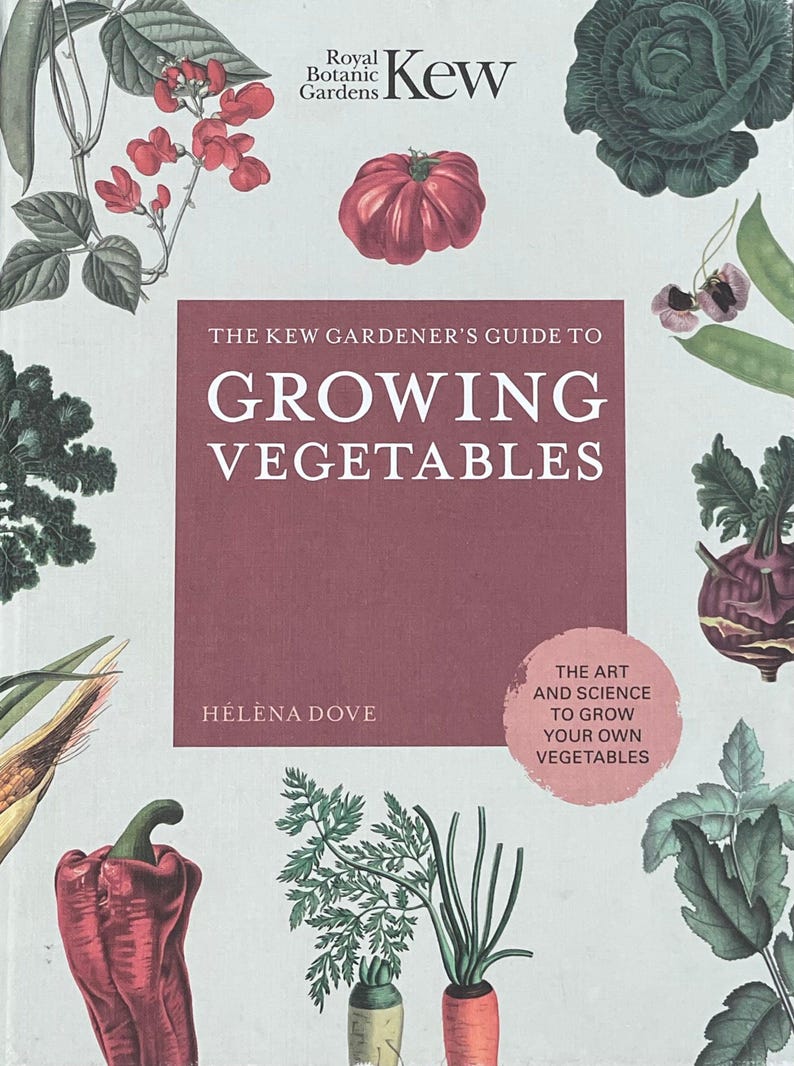 Kew Gardener Guide Growing Vegetables How To Garden Art Book Science Botany Vegetables Hardcover Book Vegetable Gardening Gift Idea Easter