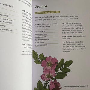 Cramps Remedy with Rose Petals Chamomile Ginger