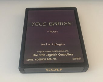 Golf Atari Telegames, 1980, venduto così com'è (solo cartuccia)
