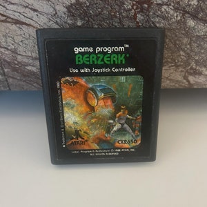 Berzerk 1982 Atari Game Program, Sold As Is (Cartridge Only)