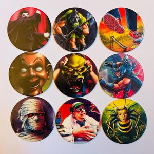 Choose a Pog from the Goosebumps Milk Caps Collection