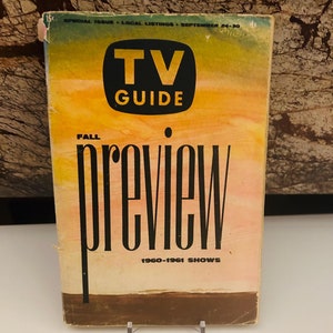 1960 Herbst Vorschau TV Guide 1960-1961 zeigt
