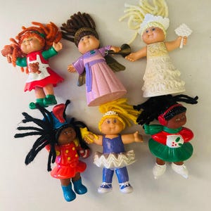 Cabbage Patch 6 Figure set 1994 Happy Meal Toy, Cake topper, Party favor, keepsake