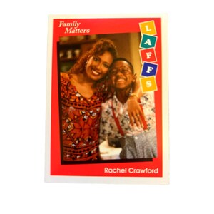 Carta coleccionable de Family Matters n.° 37 (1991) de Rachel Crawford