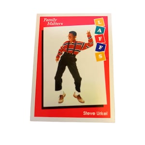 Carta coleccionable de Family Matters n.° 28 (1991) de Steve Urkel
