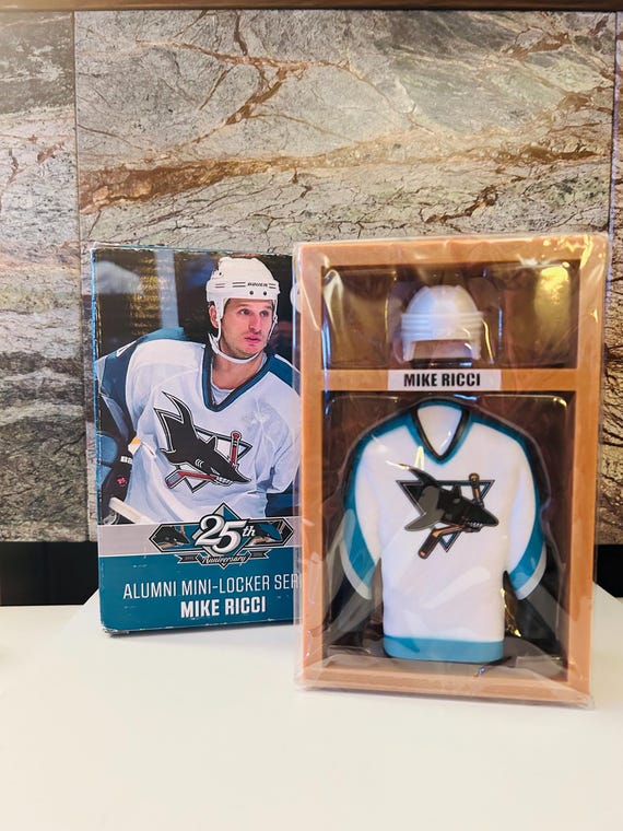 Mike Ricci NHL San Jose Sharks Hockey Alumni Mini-locker Series