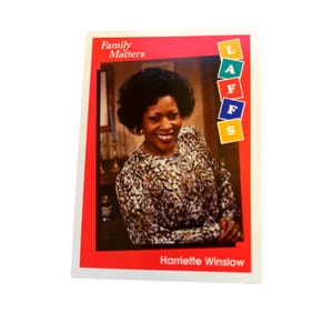 Carta coleccionable de Family Matters n.° 35 (1991) de Harriette Winslow