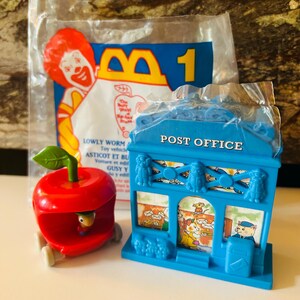 Lowly Worm and Post Office 1995 Toy from the Busy World of Richard Scarry Cartoon