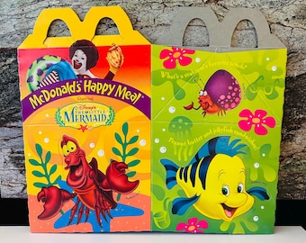 Little Mermaid Happy Meal 1997 Box, Party Favor Box