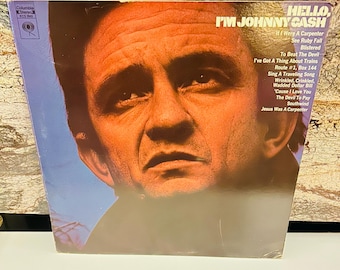 Vinyle LP Johnny Cash 1970 Album Hello I'm Johnny Cash