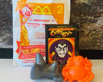 Crazy Bones 2000 Toy Figure Sweetie and Webs with Sticker Card