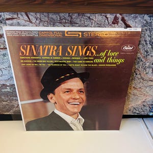 Álbum de vinilo de Frank Sinatra, LP de 1962, Sinatra canta sobre el amor y las cosas