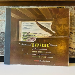 Beethoven Emperor Concerto Box Set LP 3 Vinyls inside with (2 Missing) sold AS IS