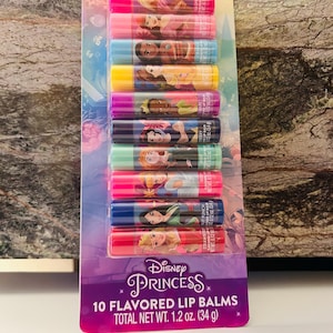 Disney Princess Candy Lip Balm (10 Lip Balms), Party Favors, Stocking Stuffers