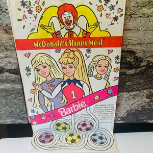 Barbie 1999 Happy Meal Bag 6x11