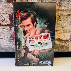 Ace Ventura 1995 lege aandenken display vintage opbergdoos