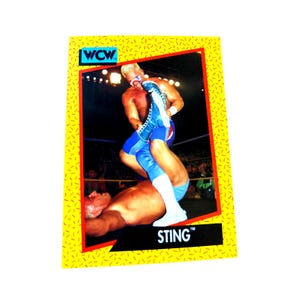 Tarjeta coleccionable Sting n.° 11 WCW (1991) Lucha libre