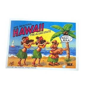 Alf Hawaii (1987) Sticker #11