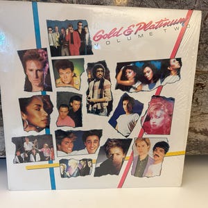 Gold and Platinum 1986 LP Vinyl Record Various Artists Volume Two, Pointer Sisters, Tears for fears, George Michael, Sade, Cyndi Lauper