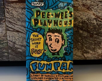 Pee Wee Herman 1988 Unopened Trading Card Pack
