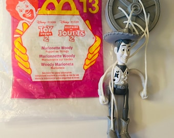 Marioneta Woody de Toy Story 2, juguete de 1999