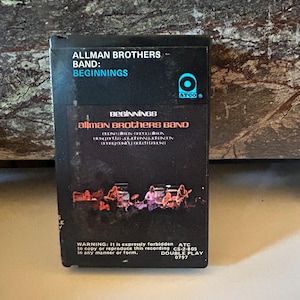 Allman Brothers Band Cassette 1973 Beginnings Black Case