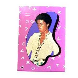 Michael Jackson #28 Sticker Trading Card (1984)
