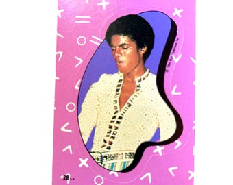 Michael Jackson #28 Sticker Trading Card (1984)