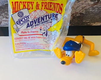 Figura de juguete de la Cajita Feliz de Pluto en Francia, Mickey y sus amigos, Aventura, 1993
