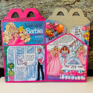 Barbie Happy Meal 1991 Box, Party Favor Box