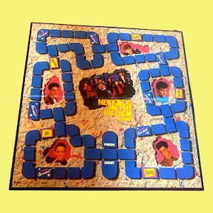 New Kids on the Block 1990 Game Board Memorabilia 19 by 19 inches