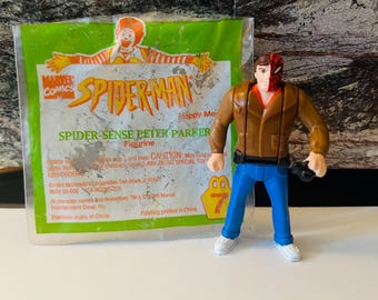 Spiderman 1994 Peter Parker Figure Happy Meal Toy