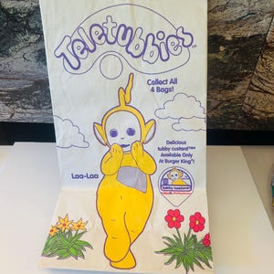 Teletubbies 1999 Laa-Laa Happy Meal Bag