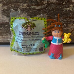 Cabbage Patch Lindsey Elizabeth 1994 Toy Doll, Happy Meal Toy, Cake topper, Party favor, keepsake