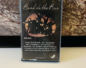 Band on the Run 1973 Cassette Tape Paul McCartney & Wings