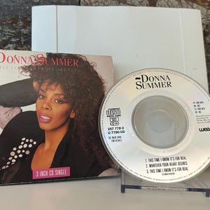 Donna Summer 3 Inch CD Single This Time I Know It&#39;s For Real 1989 rare