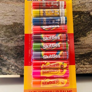 Candy Lip Balm (10 Lip Balms), Party Favors, Stocking Stuffers