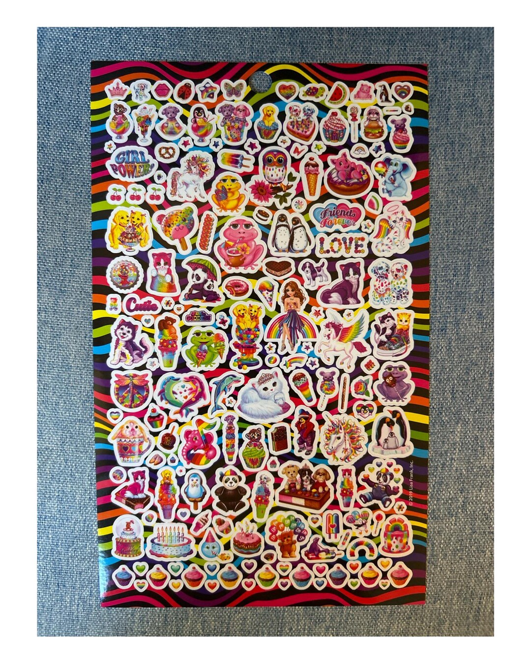 Lisa Frank 6x10 ONE Sticker Sheet - Etsy