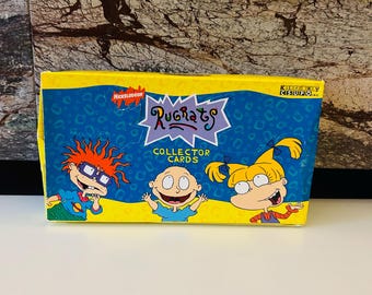 Rugrats 1997 Puste pudełko na pamiątki Vintage Storage Box, ekspozycja urodzinowa