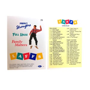 Full House #79 Lista de verificación de cartas coleccionables (1991) Asuntos de familia, Perfectos desconocidos, LAFFS