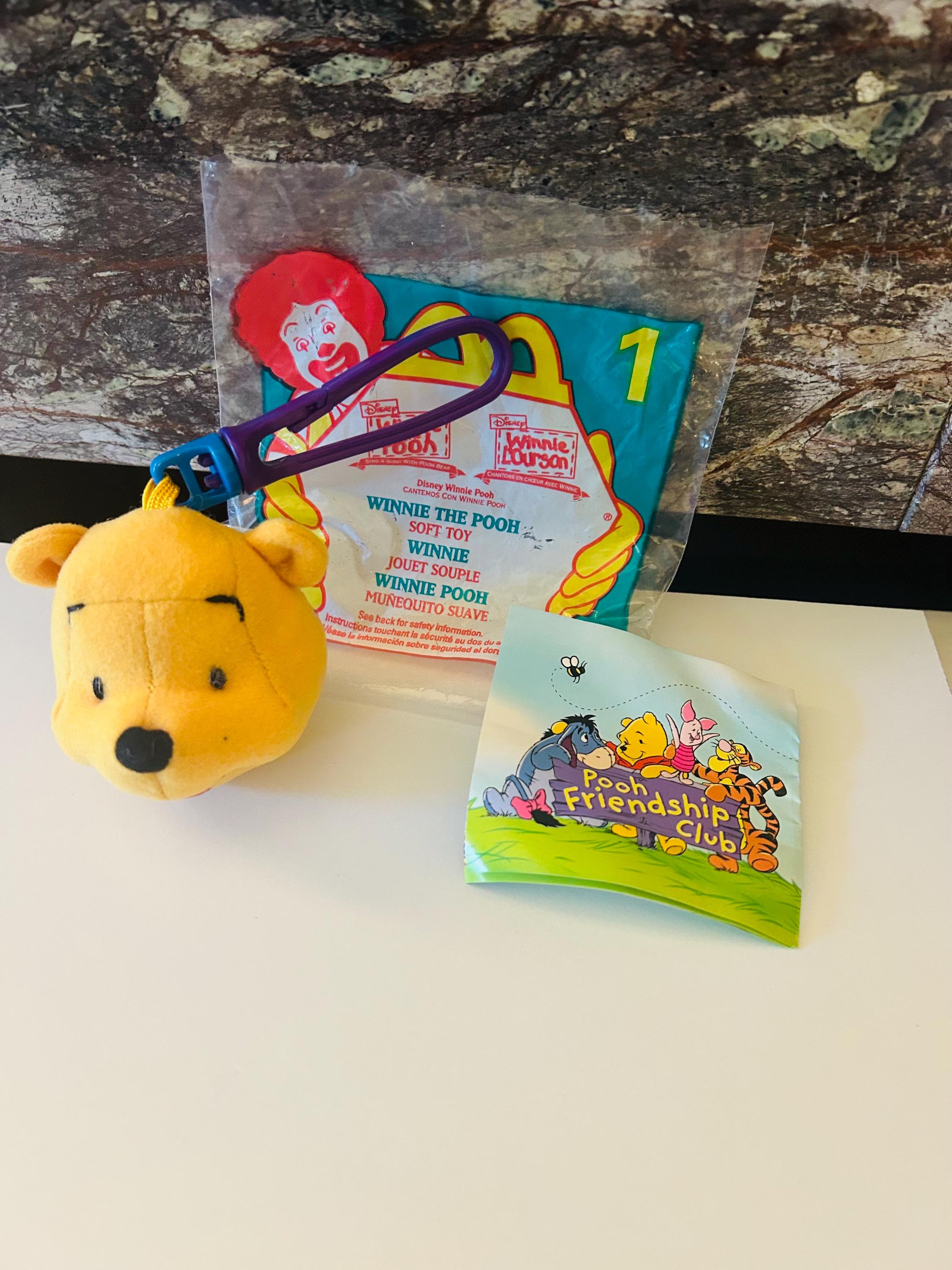 Winnie The Pooh 1999 Winnie Soft Toy Keyclip