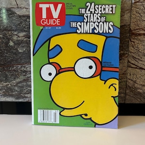 Milhouse Van Houten The Simpsons Collector&#39;s Cover TV Guide (2000)